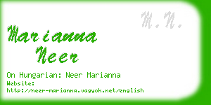 marianna neer business card